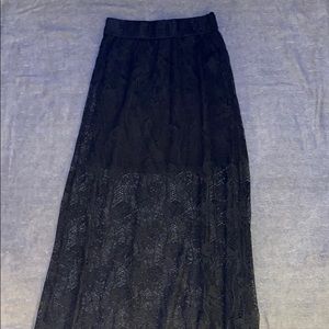 Lace maxi skirt